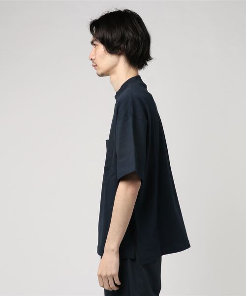 fitfor（フィットフォー）の「【fit for】fit for SOLID BASE MENS MOCK NECK（Tシャツ/カットソー・メンズ・ネイビー/ブラック/ホワイト・SMALL/MEDIUM）」の5枚目の写真