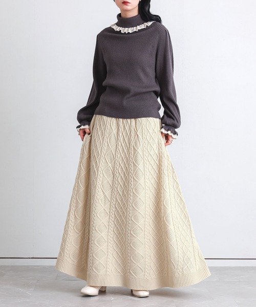 ケーブルニットスカート』（スカート）｜somari imagination（ソマリ