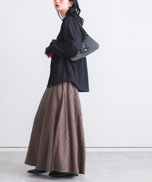 ケーブルニットスカート』（スカート）｜somari imagination（ソマリ