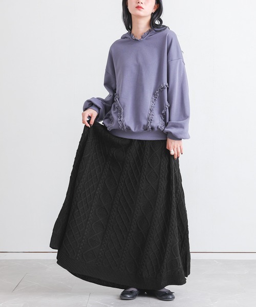 ケーブルニットスカート』（スカート）｜somari imagination（ソマリ