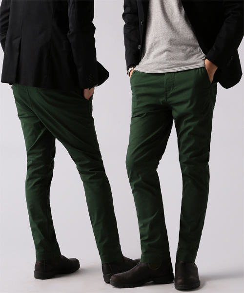 BEAMS（ビームス）の「□BEAMS / ストレッチテーパーチノ/（チノパンツ・メンズ・ベージュ/ネイビー/ワイン/グリーン・SMALL/MEDIUM/LARGE/X-LARGE）」の3枚目の写真