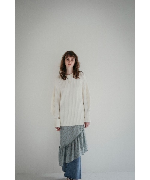 CLANE(クラネ)の「PETIT FLOWER FRILL SKIRT(スカート・レディース・ホワイト/ブルー/レッド・0/1/2)」の18枚目の写真