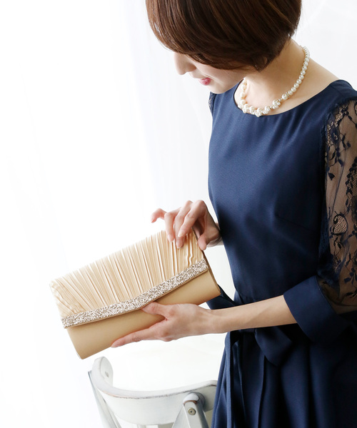 PourVous（プールヴー）の「グリッタービジュークラッチバッグ 同窓会 結婚式 オケージョン 謝恩会（クラッチバッグ・レディース・ブラック/シルバー/ベージュ・FREE）」の22枚目の写真