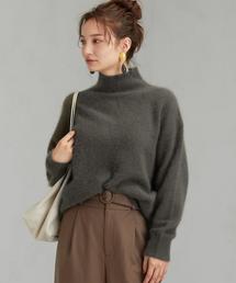 green label relaxing | FFC ヘアリー ハイネック ニット ※(ニット/セーター)