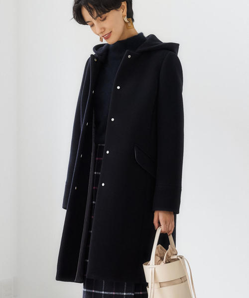 green label relaxing（グリーンレーベルリラクシング）の「FFC ヘアリー ハイネック ニット ※（ニット/セーター・レディース・パープル/レッド/オリーブ/ベージュ/モカ/ネイビー・FREE）」の8枚目の写真