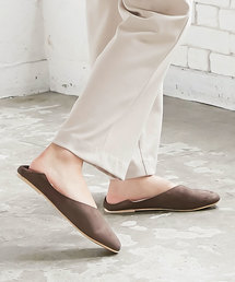 KOBE LETTUCE | スクエアトゥフラットシューズ　2wayバブーシュ(パンプス)