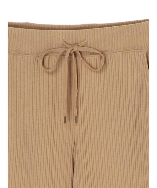 earth music&ecology（アースミュージックアンドエコロジー）の「リブフレアパンツ（その他パンツ・レディース・ブラック/ベージュ/ブラウン・M/S）」の13枚目の写真