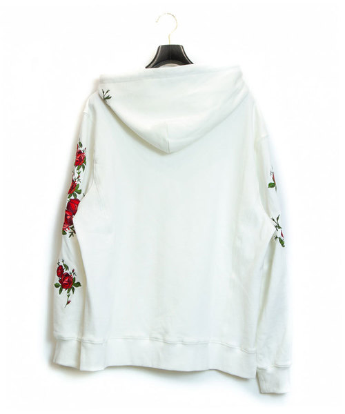 JACKROSE(ジャックローズ)の「JE-ローズ刺繍・プルパーカー(パーカー・メンズ・ホワイト/ブラック/ベージュ・M/L)」の10枚目の写真