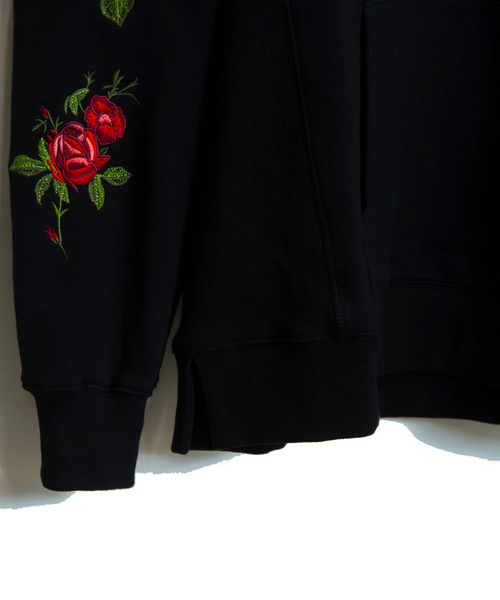 JACKROSE(ジャックローズ)の「JE-ローズ刺繍・プルパーカー(パーカー・メンズ・ホワイト/ブラック/ベージュ・M/L)」の15枚目の写真