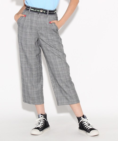 セール ウエストロゴ ワイドパンツ その他パンツ Pink Latte ピンクラテ のファッション通販 Zozotown