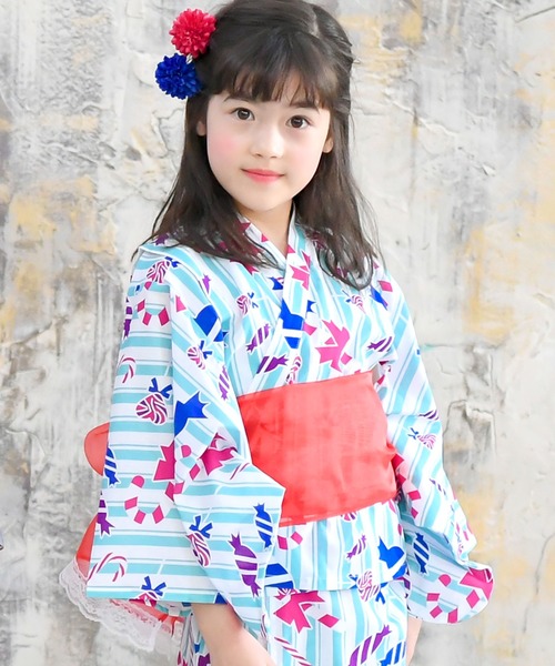 Bee des Bee（ビーデスビー）の「【コットン100％】2WAY セパレート浴衣3点セット（浴衣・キッズ・その他1/その他2/その他3/その他4/その他23/その他17/その他13/その他16/その他15/その他14/その他12/その他6/その他7/その他8/その他9/その他10/その他11/その他5/その他20/その他21/その他18/その他22/その他24/その他19・90cm/110cm/100cm/120cm/130cm/140cm/150cm）」の12枚目の写真