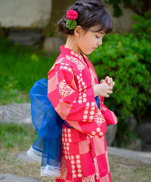 Bee des Bee（ビーデスビー）の「【コットン100％】2WAY セパレート浴衣3点セット（浴衣・キッズ・その他1/その他2/その他3/その他4/その他23/その他17/その他13/その他16/その他15/その他14/その他12/その他6/その他7/その他8/その他9/その他10/その他11/その他5/その他20/その他21/その他18/その他22/その他24/その他19・90cm/110cm/100cm/120cm/130cm/140cm/150cm）」の21枚目の写真