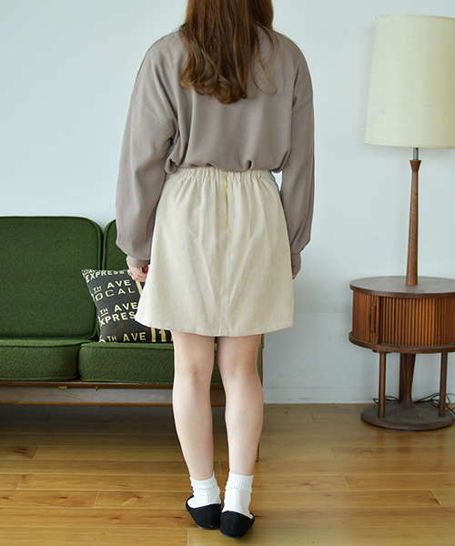 PairPair（ペアペア）の「ワッフル袖ボリュームロゴ刺繍プルオーバー（Tシャツ/カットソー・レディース・ダークブラウン/ベージュ/モカ・FREE）」の11枚目の写真