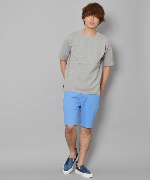 SHIPS JET BLUE（シップスジェットブルー）の「JB: テーパードサルエル カラーダイショーツ（チノパンツ・メンズ・イエロー/ネイビー/グリーン/ライトブルー/ベージュ系その他/ベージュ・LARGE/X-LARGE/MEDIUM/SMALL）」の15枚目の写真