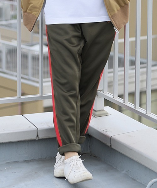 masterkey(マスターキー)の「mp7562-PIPE-JOG-PT トラックパンツ(その他パンツ・メンズ・ブラック/カーキ・1/2/0)」の2枚目の写真