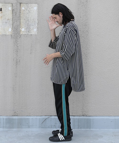 masterkey(マスターキー)の「mp7562-PIPE-JOG-PT トラックパンツ(その他パンツ・メンズ・ブラック/カーキ・1/2/0)」の10枚目の写真