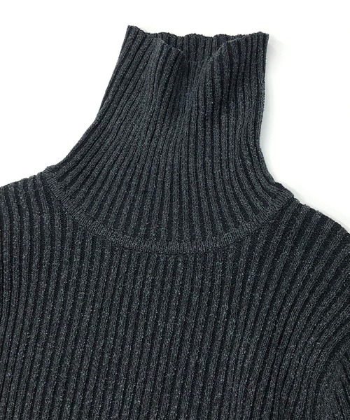 Beno（ビーノ）の「プレーティングワイドリブ ／ スキニー タートルネック セーター（ニット/セーター・メンズ・ホワイト/チャコールグレー/ライトグレー/ブラック/ブルー/ワインレッド・M/L/LL）」の19枚目の写真