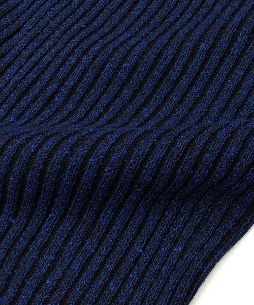 Beno（ビーノ）の「プレーティングワイドリブ ／ スキニー タートルネック セーター（ニット/セーター・メンズ・ホワイト/チャコールグレー/ライトグレー/ブラック/ブルー/ワインレッド・M/L/LL）」の13枚目の写真