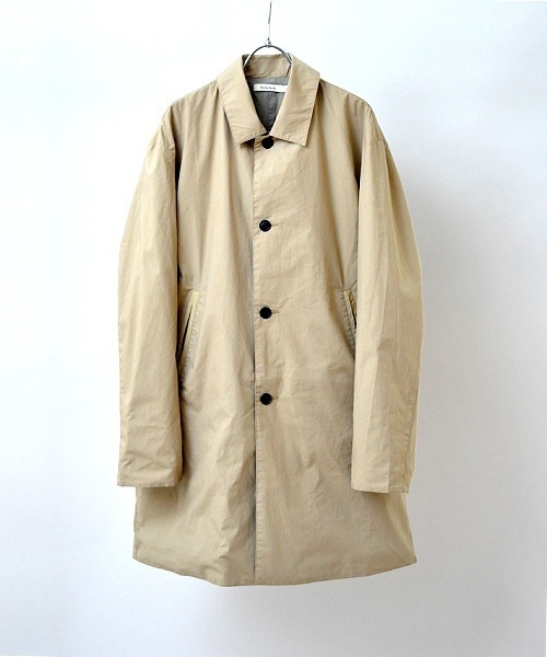 Hub&Spoke(ハブアンドスポーク)の「ステンカラーコート(ステンカラーコート・メンズ・ライトブルー/ベージュ/ネイビー・LARGE/MEDIUM/X-LARGE)」の2枚目の写真