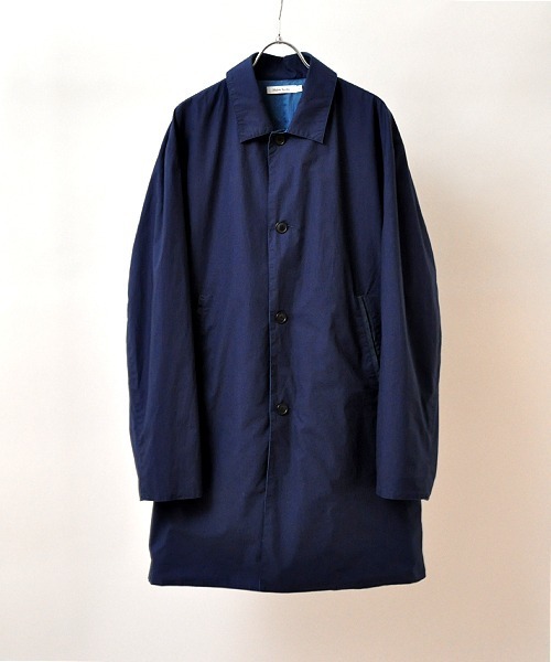 Hub&Spoke(ハブアンドスポーク)の「ステンカラーコート(ステンカラーコート・メンズ・ライトブルー/ベージュ/ネイビー・LARGE/MEDIUM/X-LARGE)」の3枚目の写真