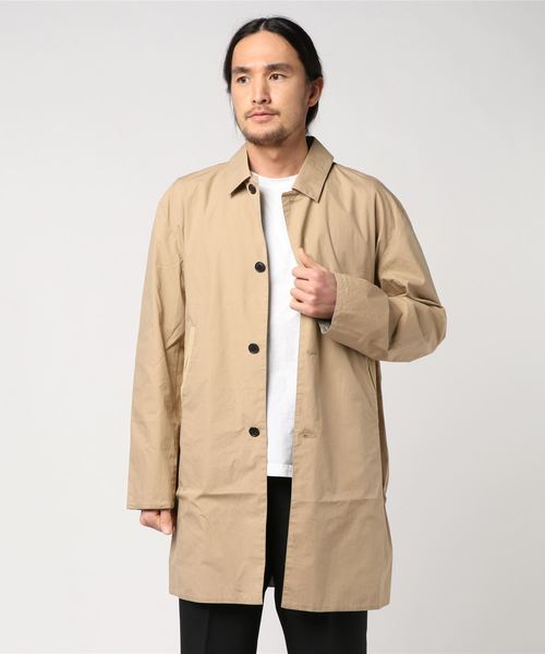 Hub&Spoke(ハブアンドスポーク)の「ステンカラーコート(ステンカラーコート・メンズ・ライトブルー/ベージュ/ネイビー・LARGE/MEDIUM/X-LARGE)」の6枚目の写真