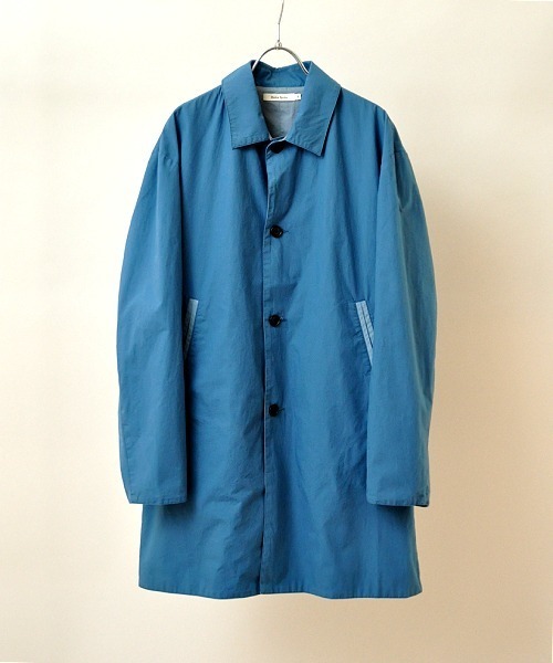 Hub&Spoke(ハブアンドスポーク)の「ステンカラーコート(ステンカラーコート・メンズ・ライトブルー/ベージュ/ネイビー・LARGE/MEDIUM/X-LARGE)」の13枚目の写真