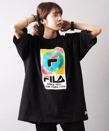 staple（ステイプル）の「【FILA heritage × STAPLE】ダブルネーム ステイプルコラボ フロントオリジナルロゴプリント 半袖Tシャツ（Tシャツ/カットソー）」