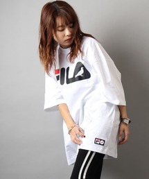 【FILA heritage × STAPLE】ダブルネーム ステイプルコラボ フロントオリジナルロゴプリント 半袖Tシャツ