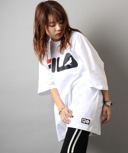 FILA HERITAGE（フィラヘリテージ）の「【FILA heritage × STAPLE】ダブルネーム ステイプルコラボ フロントオリジナルロゴプリント 半袖Tシャツ（Tシャツ/カットソー・メンズ・ブラック系その他2/ブラック/ブラック系その他/ホワイト系その他/ホワイト/ホワイト系その他2・M/2XL/XL/L/S）」の4枚目の写真