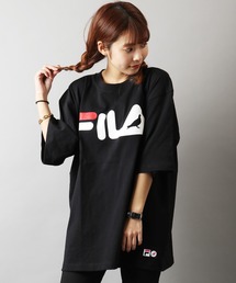 staple（ステイプル）の「【FILA heritage × STAPLE】ダブルネーム ステイプルコラボ フロントオリジナルロゴプリント 半袖Tシャツ（Tシャツ/カットソー）」