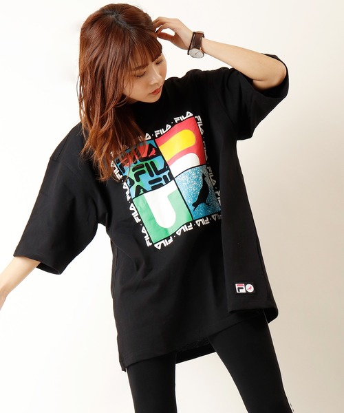 FILA HERITAGE（フィラヘリテージ）の「【FILA heritage × STAPLE】ダブルネーム ステイプルコラボ フロントオリジナルロゴプリント 半袖Tシャツ（Tシャツ/カットソー・メンズ・ブラック系その他2/ブラック/ブラック系その他/ホワイト系その他/ホワイト/ホワイト系その他2・M/2XL/XL/L/S）」の5枚目の写真