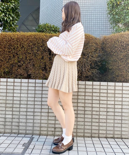 apres jour（アプレジュール）の「袖ボリュームボーダーＴ【ZOZOTOWN限定アイテム】（Tシャツ/カットソー・レディース・ライトブルー/ベージュ/オフホワイト/ピンク・フリー）」の12枚目の写真