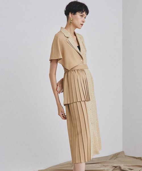 UNITED TOKYO（ユナイテッドトウキョウ）の「ソルトJQワンピース（ワンピース・レディース・ベージュ/ブルー・0）」の6枚目の写真