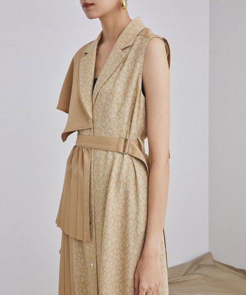 UNITED TOKYO（ユナイテッドトウキョウ）の「ソルトJQワンピース（ワンピース・レディース・ベージュ/ブルー・0）」の8枚目の写真