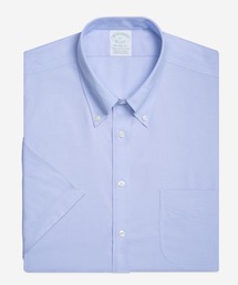 ノンアイロン ストレッチコットン ピンポイントオックスフォード ショートスリーブポロカラーシャツ New Milano Fit