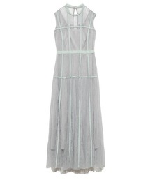 FRAY I.D（フレイアイディー）の「ベルベットシームチュールドレス  