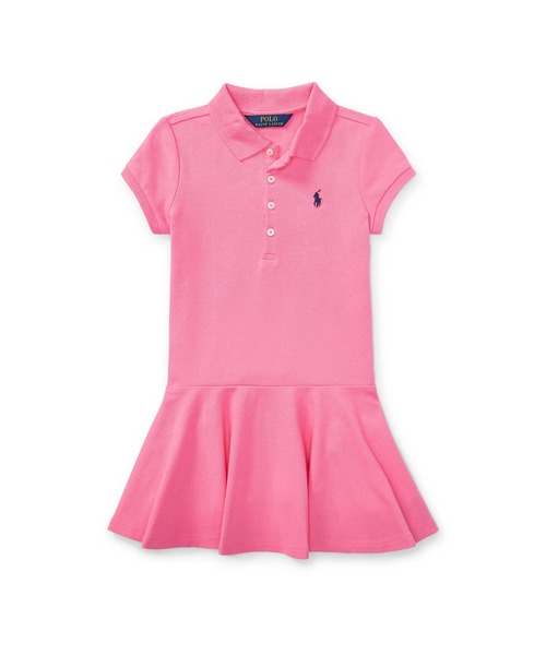 ショートスリーブ Lauren ポロ ドレス ワンピース ポロ Polo Ralph Lauren ワンピース Childrenswear ポロラルフローレンチャイルドウェア のファッション