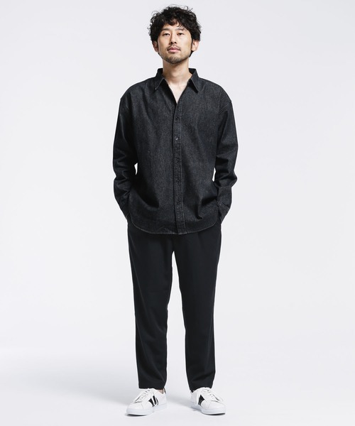 NANO universe(ナノユニバース)の「【WEB限定】リラックスイージーテーパードパンツ(その他パンツ・メンズ・グレー/ブラック/チャコール・マルチサイズ)」の14枚目の写真