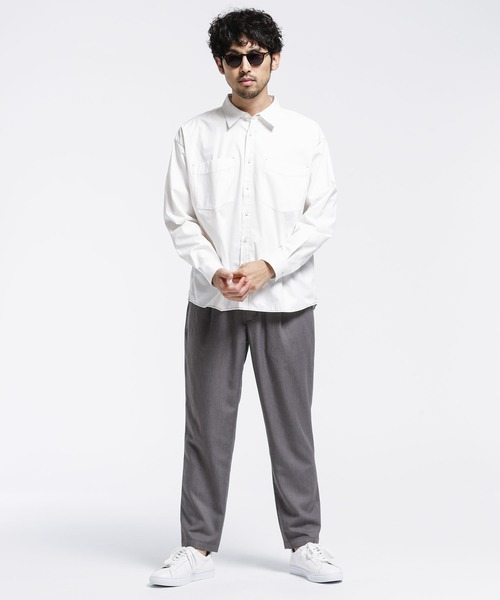 NANO universe(ナノユニバース)の「【WEB限定】リラックスイージーテーパードパンツ(その他パンツ・メンズ・グレー/ブラック/チャコール・マルチサイズ)」の15枚目の写真