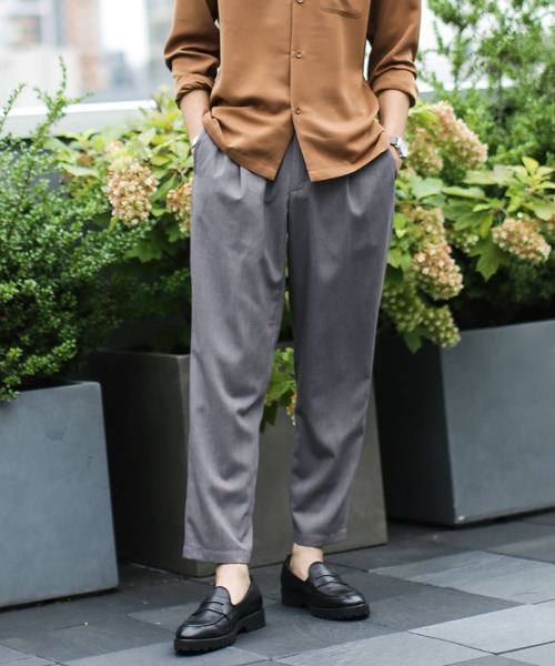 NANO universe(ナノユニバース)の「【WEB限定】リラックスイージーテーパードパンツ(その他パンツ・メンズ・グレー/ブラック/チャコール・マルチサイズ)」の18枚目の写真