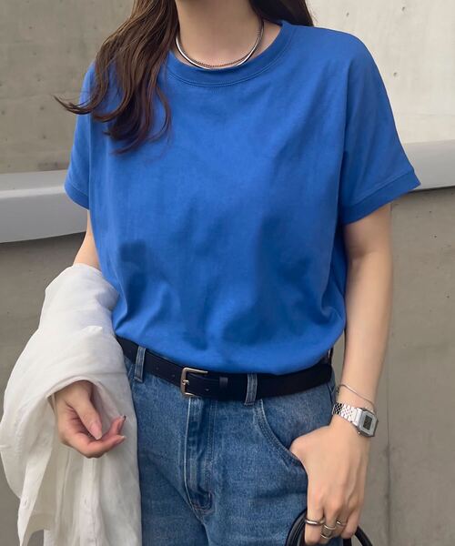 セール】選べるモックネックorクルーネック UVカットコットン100