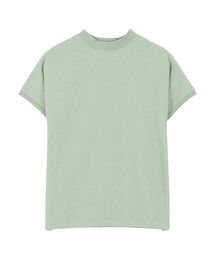 選べるモックネックorクルーネック UVカットコットン100%フレンチTシャツ