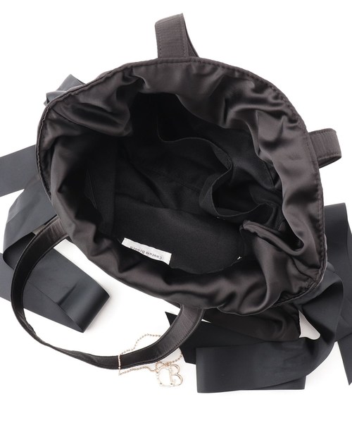 couture brooch(クチュールブローチ)の「【メニーリボンシリーズ】デュプルリボントート(トートバッグ・レディース・ブラック/サンドベージュ・00)」の6枚目の写真