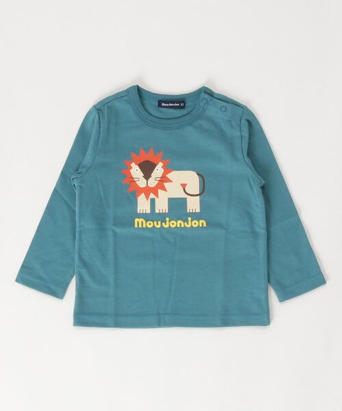 Moujonjon（ムージョンジョン）の「動物プリントＴシャツ（Tシャツ/カットソー・キッズ・イエロー/グリーン/ホワイト/レッド・90/100/110/120）」の3枚目の写真