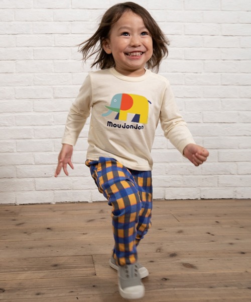 Moujonjon（ムージョンジョン）の「動物プリントＴシャツ（Tシャツ/カットソー・キッズ・イエロー/グリーン/ホワイト/レッド・90/100/110/120）」の7枚目の写真