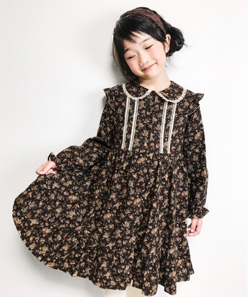 セール クラシカルフラワーワンピース キッズ ワンピース Chopin ショパン のファッション