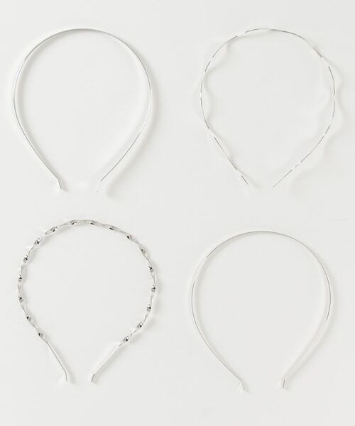 WEGO(ウィゴー)の「WEGO/【4点セット】メタルカチューシャ(カチューシャ・レディース・シルバー/ゴールド・FREE)」の3枚目の写真