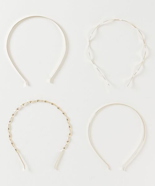 WEGO(ウィゴー)の「WEGO/【4点セット】メタルカチューシャ(カチューシャ・レディース・シルバー/ゴールド・FREE)」の4枚目の写真