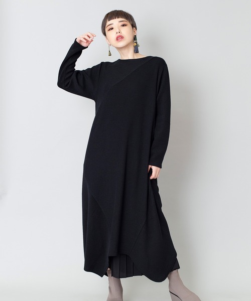 セール アシンメトリーリブワンピース ワンピース Osmosis オズモーシス のファッション通販 Zozotown