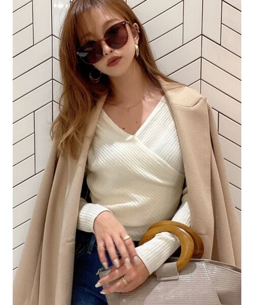 RESEXXY（リゼクシー）の「カシュクールニットトップス（トップス）」